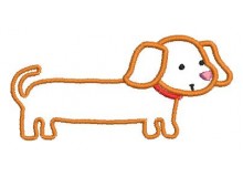 Stickdatei - Hundesalon Hund Dackel Dachshund